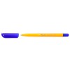 Ручка шариковая Vesta, корпус оранжевый, стержень синий